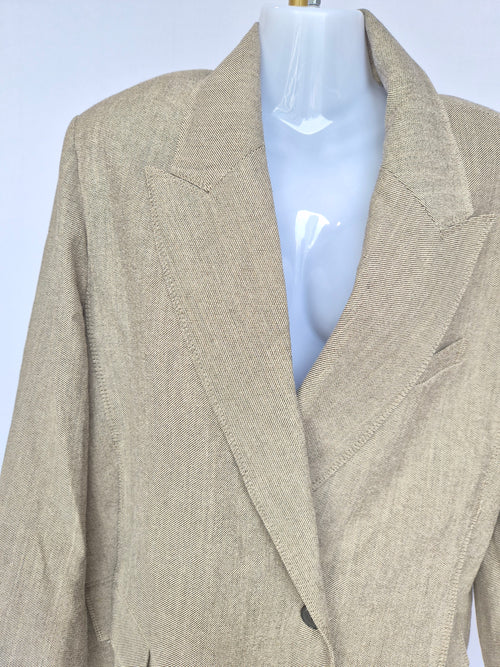 ZARA Wool Collection Beige Tailored Blazer – Size EUR/USA MEX 26