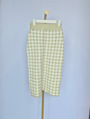 Love, Bonito Gingham Knit Midi Skirt – Size S (UK 8)
