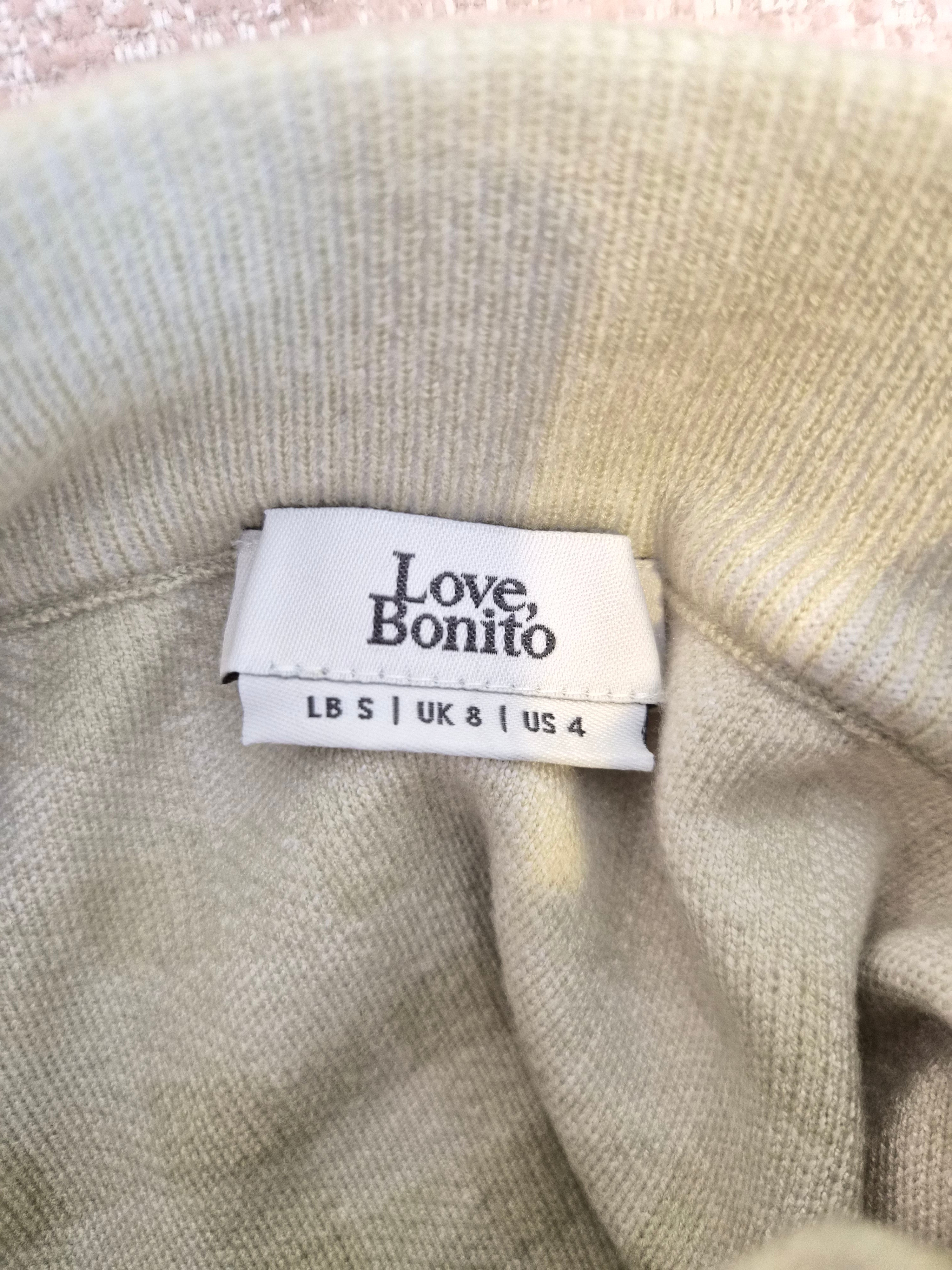 Love, Bonito Gingham Knit Midi Skirt – Size S (UK 8)