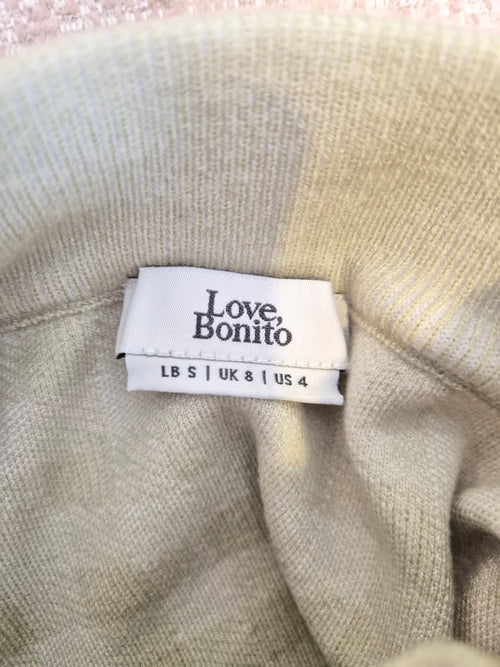 Love, Bonito Gingham Knit Midi Skirt – Size S (UK 8)