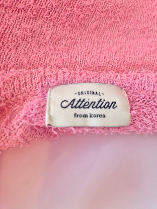 Attention (Korea) Pink Cropped Knit