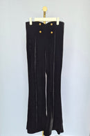 AG Collective Black Velvet Flared Pants – Size M