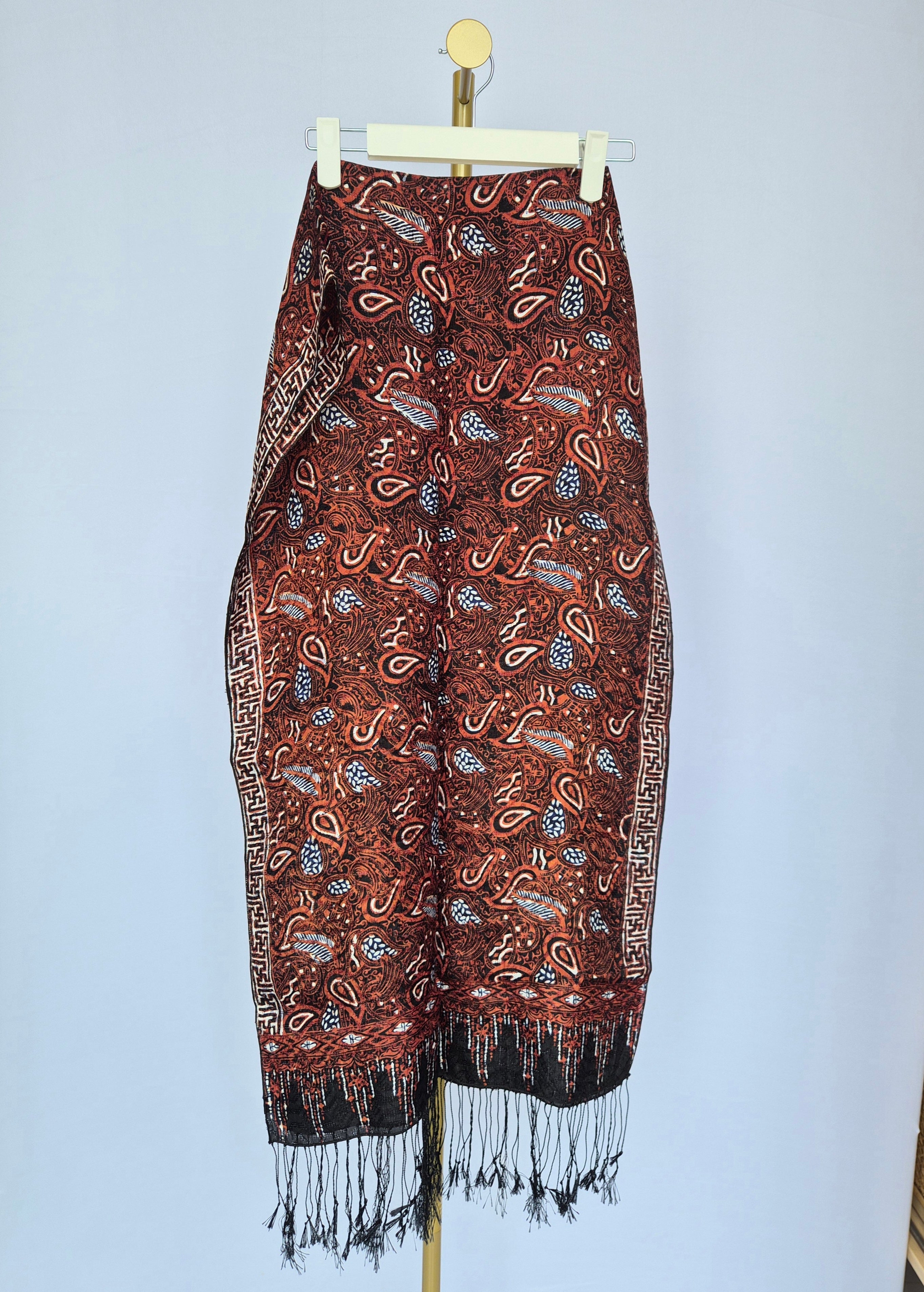 Bohemian Paisley Tassel Scarf