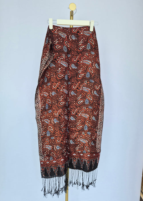 Bohemian Paisley Tassel Scarf