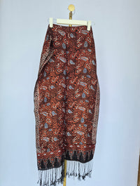 Bohemian Paisley Tassel Scarf