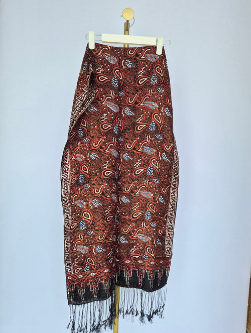 Bohemian Paisley Tassel Scarf