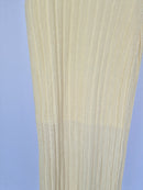 Cream Ribbed Knit Maxi Skirt