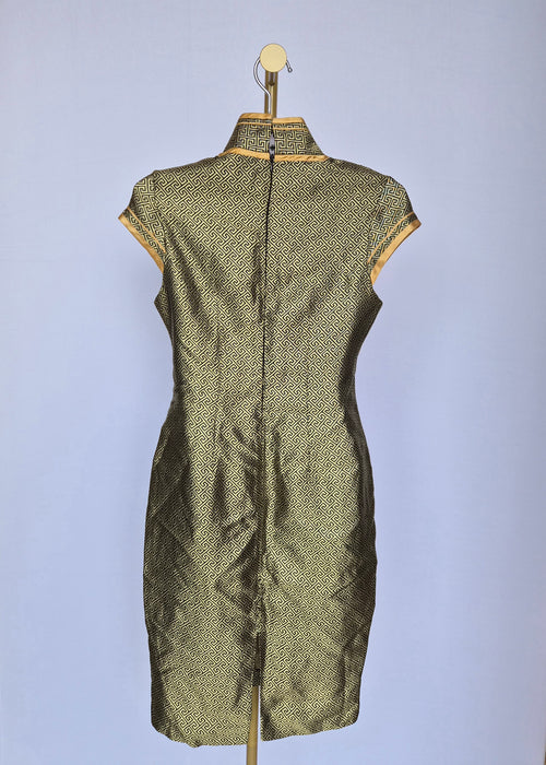 Butterfly Embroidered Cheongsam Dress
