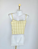 Love, Bonito Gingham Knit Cami Top (M / UK10)