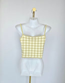 Love, Bonito Gingham Knit Cami Top (M / UK10)