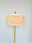 Diani Blush Pink Mesh Bandeau Crop Top