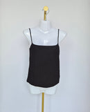Love, Bonito Black Ribbed Knit Cami (Size S / UK 8)