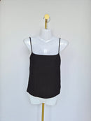 Love, Bonito Black Ribbed Knit Cami (Size S / UK 8)
