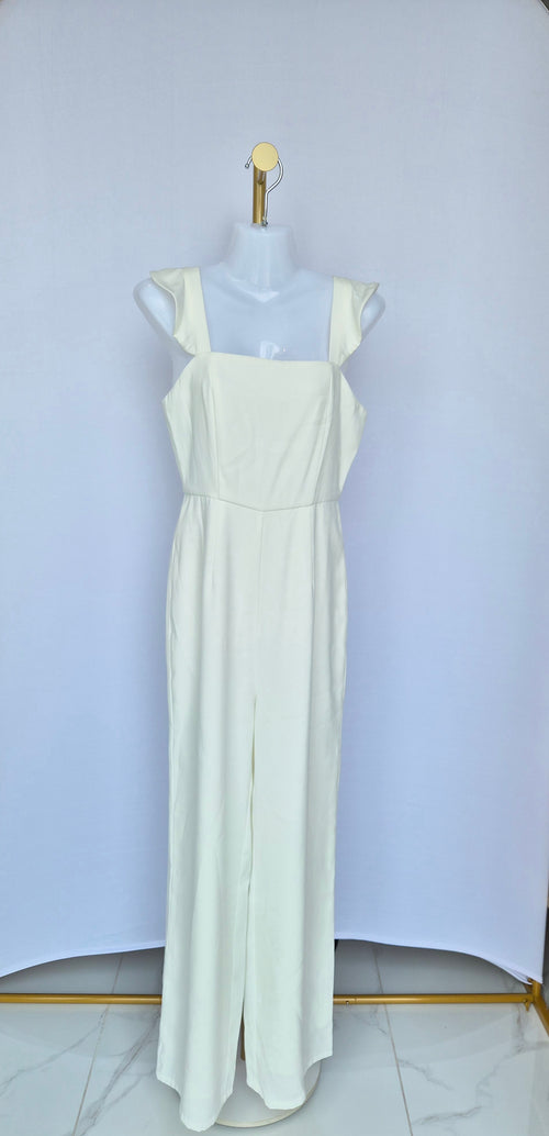 Lylas by Love, Bonito White Wide-Leg Jumpsuit (Size S / UK 8)