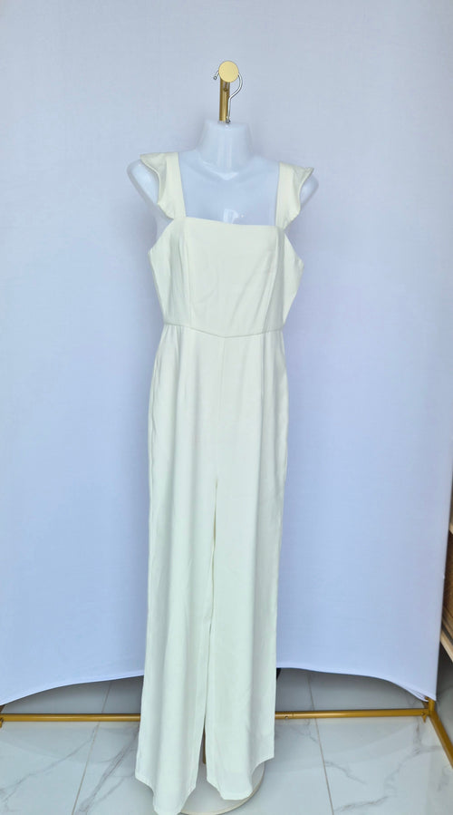 Lylas by Love, Bonito White Wide-Leg Jumpsuit (Size S / UK 8)
