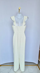 Lylas by Love, Bonito White Wide-Leg Jumpsuit (Size S / UK 8)