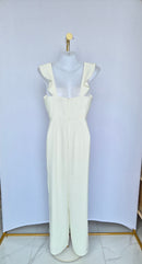 Lylas by Love, Bonito White Wide-Leg Jumpsuit (Size S / UK 8)