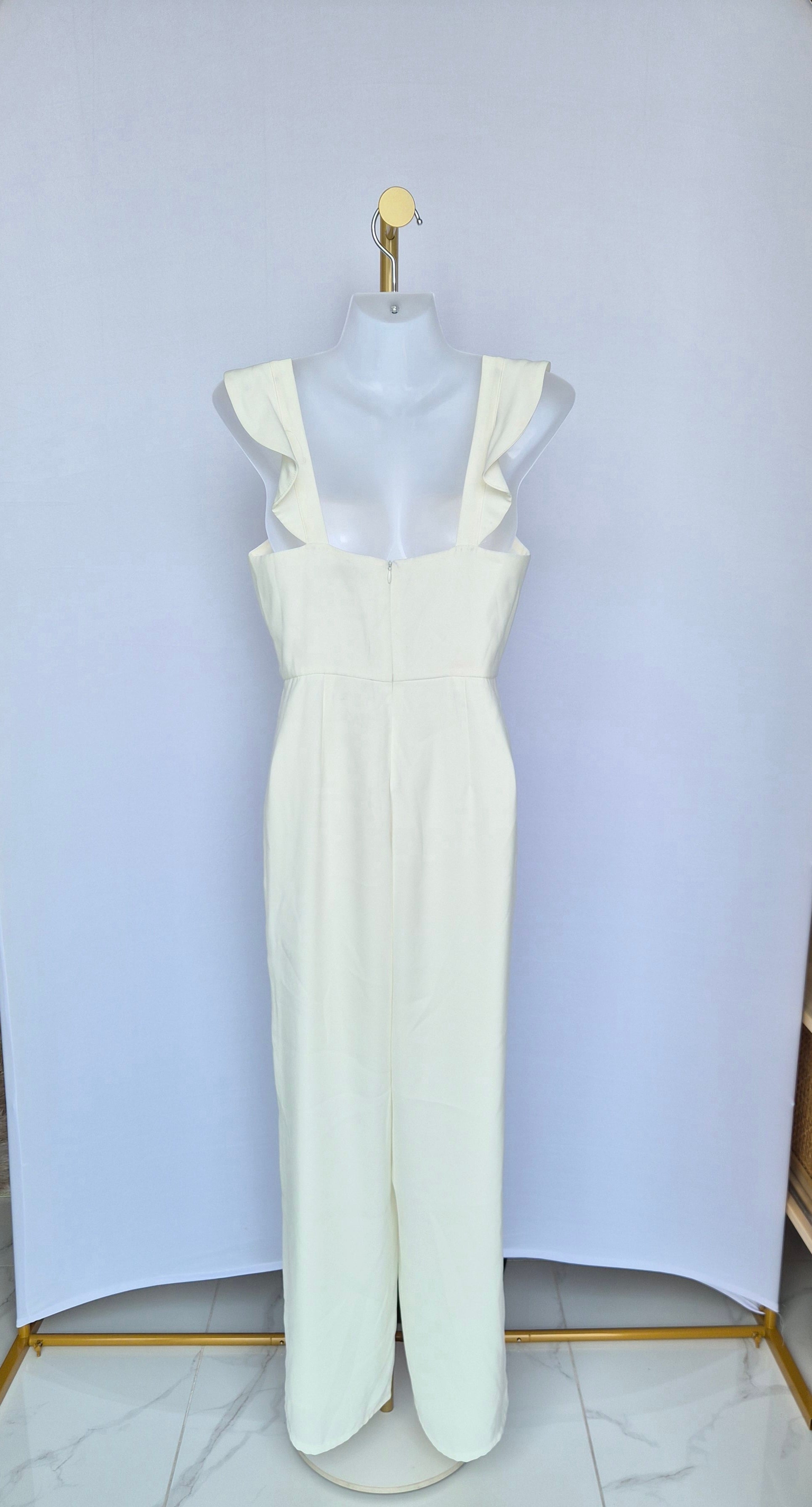 Lylas by Love, Bonito White Wide-Leg Jumpsuit (Size S / UK 8)