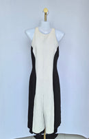 Black & White Colour Block Midi Pant Suit Estimate Size S