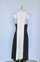 Black & White Colour Block Midi Pant Suit Estimate Size S
