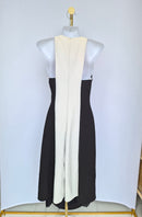 Black & White Colour Block Midi Pant Suit Estimate Size S