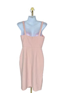 Love, Bonito Blush Pink Asymmetrical Midi Dress (Size S / UK 8)