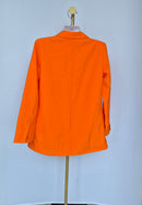 MOHAN HUI YI JIAO Neon Orange Oversized Blazer (Size M)