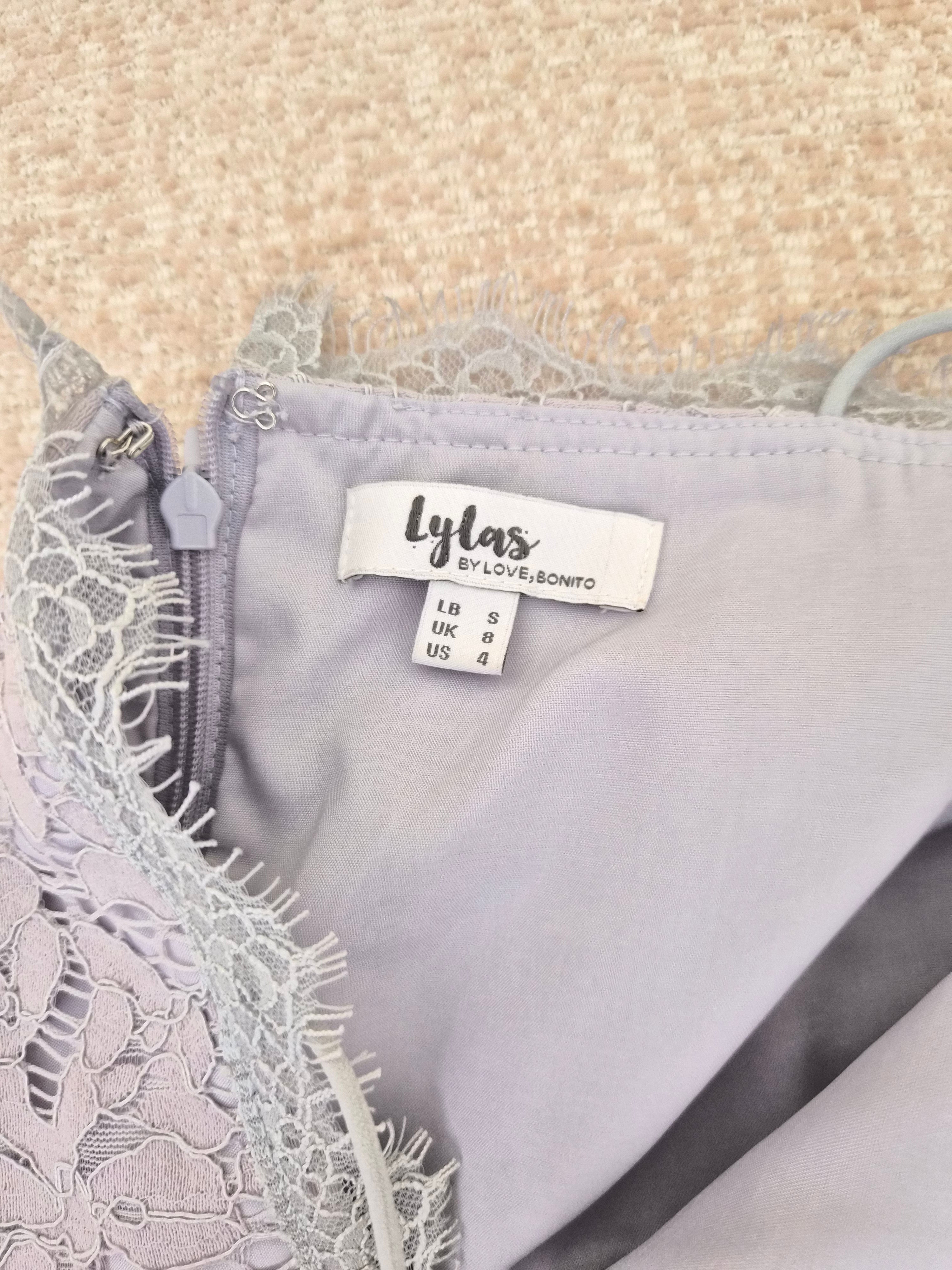 Lylas by Love, Bonito Lace Midi Dress - Size S (UK 8)
