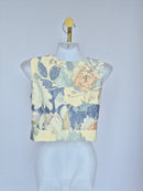 Floral Wrap Crop Top Estimate Size S