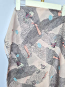 Abstract Print Chiffon Scarf