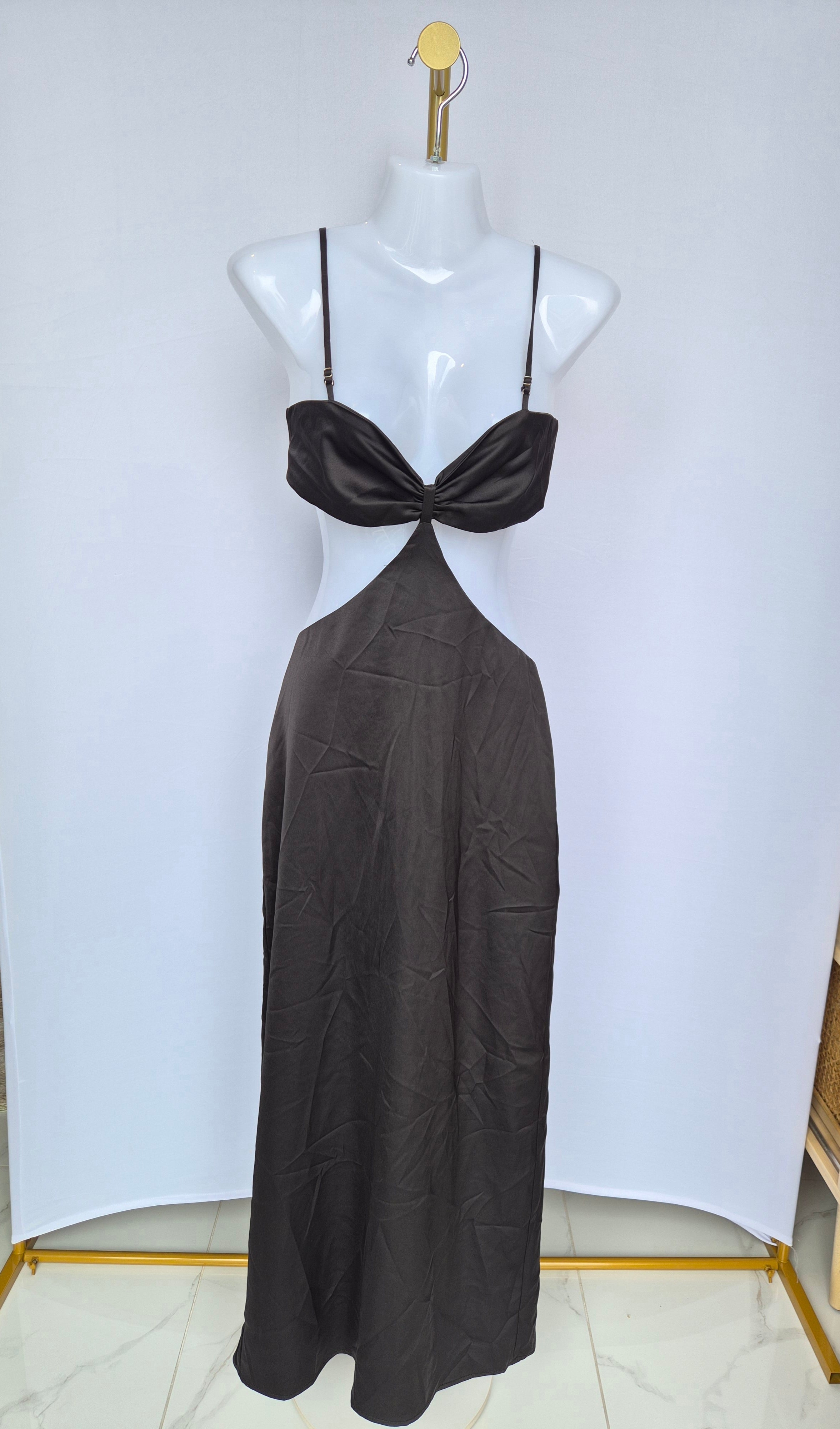 Black Cut-Out Maxi Dress Size S