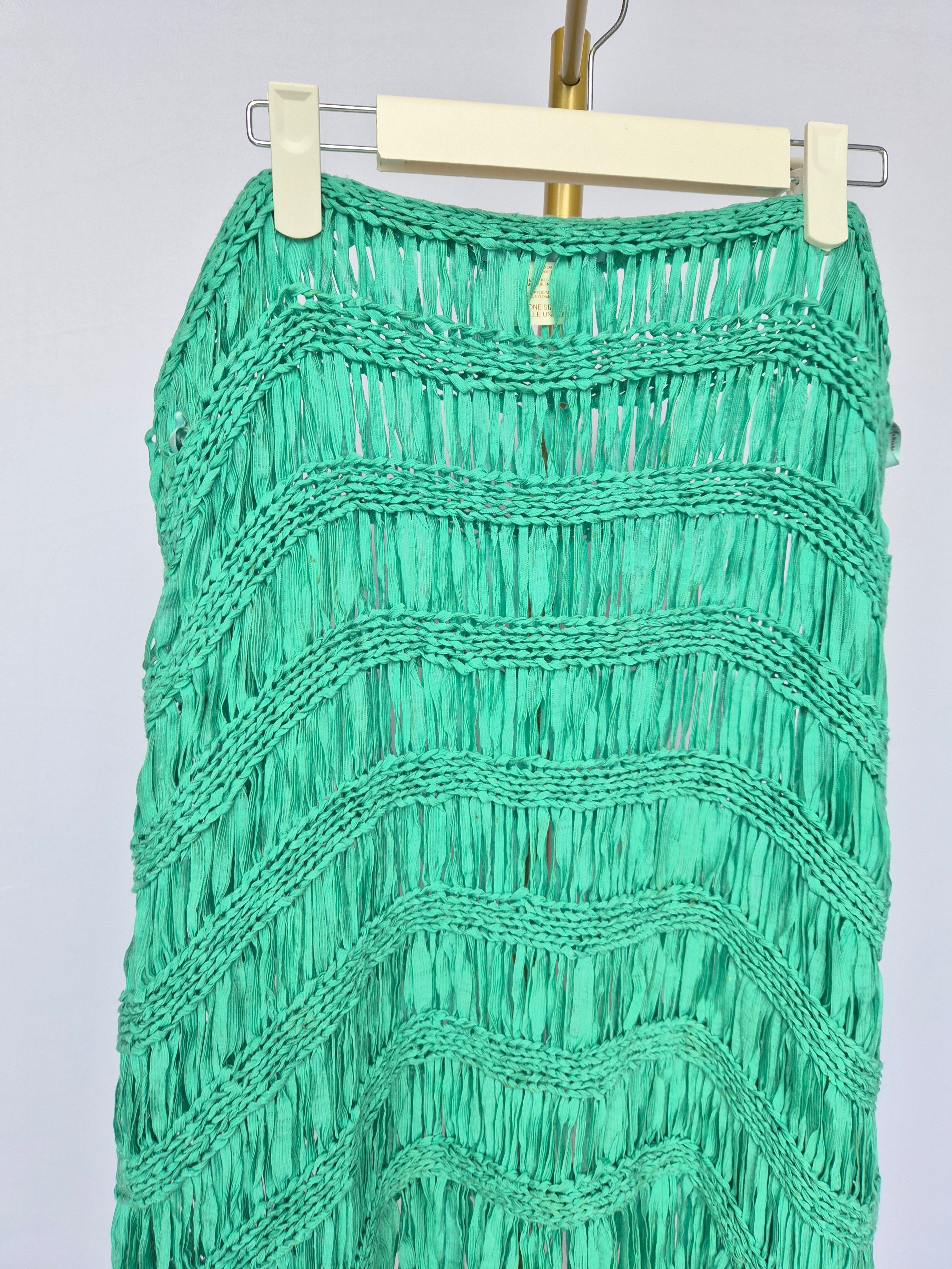 Marciano Fringe Knit Cover-Up (One Size)