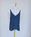 Topshop Navy Chiffon Cami Top – UK 6 (XS)