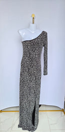 Lipsy London One-Shoulder Maxi Dress – UK 10 (US 6 / EU 38/M)