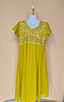 Embellished Lime Green Occasion Dress Size XL