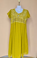 Embellished Lime Green Occasion Dress Size XL