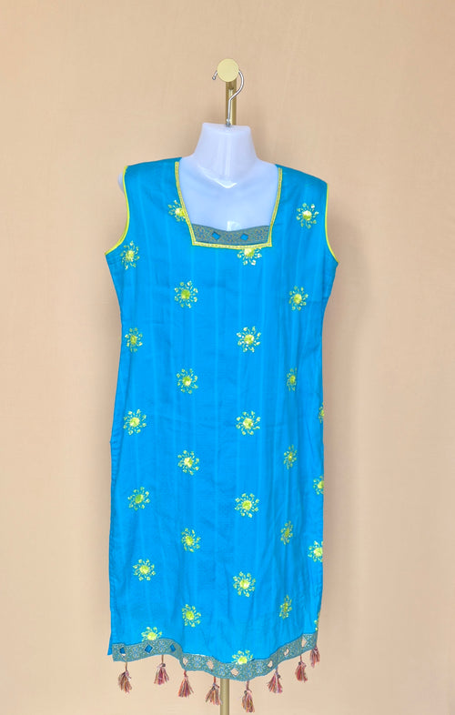 Seherish Lucky Noble Embroidered Tassel Kurta Dress Size XL