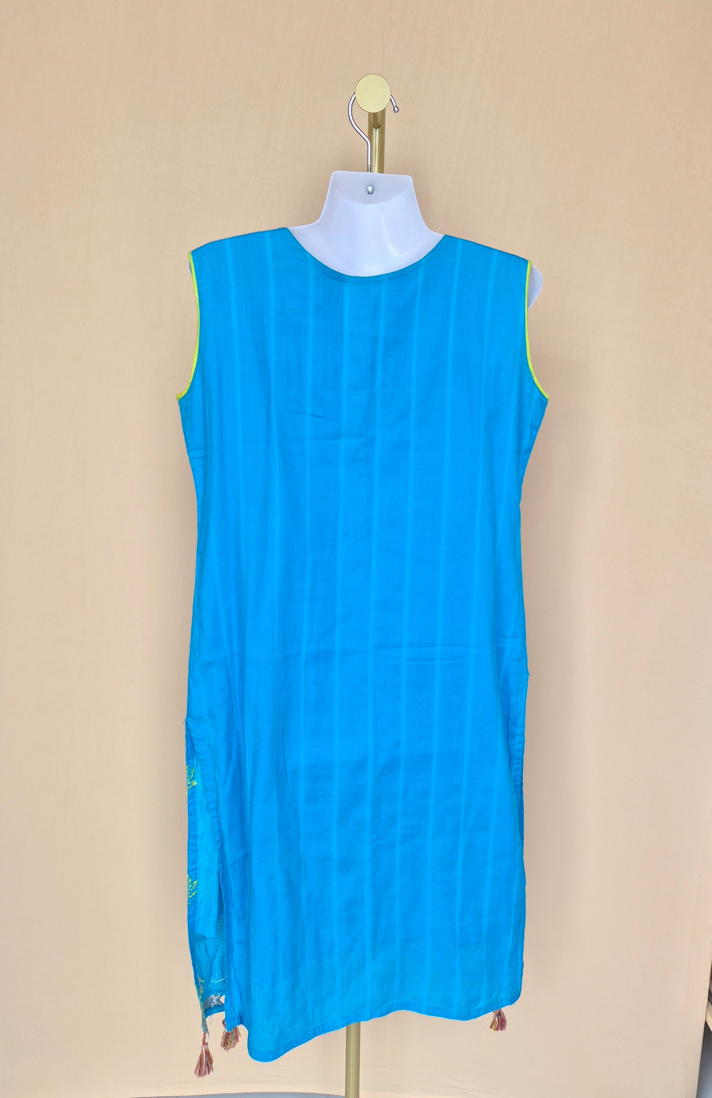 Seherish Lucky Noble Embroidered Tassel Kurta Dress Size XL