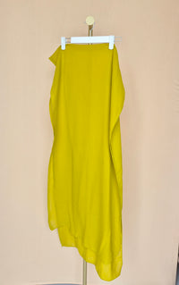 Lime Green Chiffon Scarf