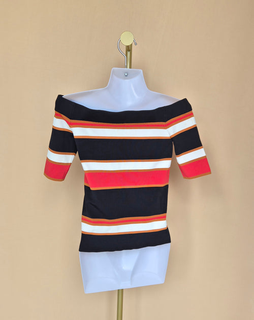 Massimo Dutti Off-Shoulder Knit Top (XS)