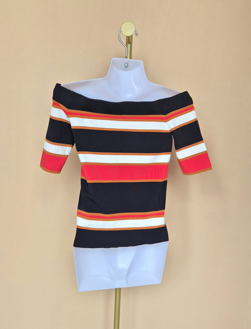 Massimo Dutti Off-Shoulder Knit Top (XS)