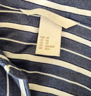 H&M Blue & White Striped Relaxed Blouse (XS)