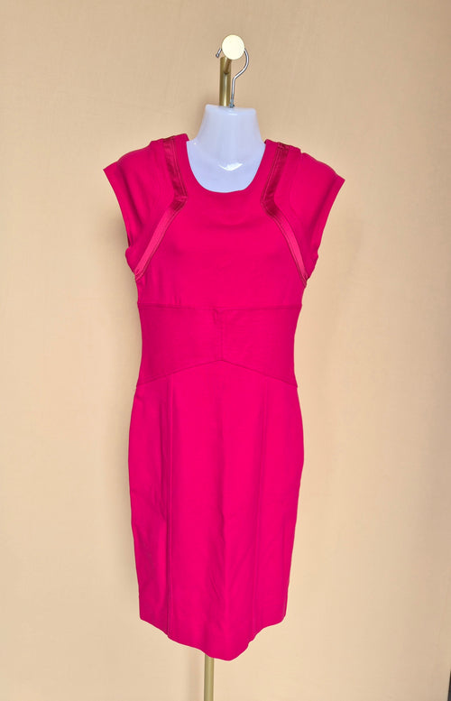 Diane von Furstenberg Hot Pink Sheath Dress – Size 4