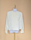 Kragh’s Bellis Cream Ruffle Blouse – Size 38