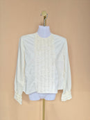 Kragh’s Bellis Cream Ruffle Blouse – Size 38