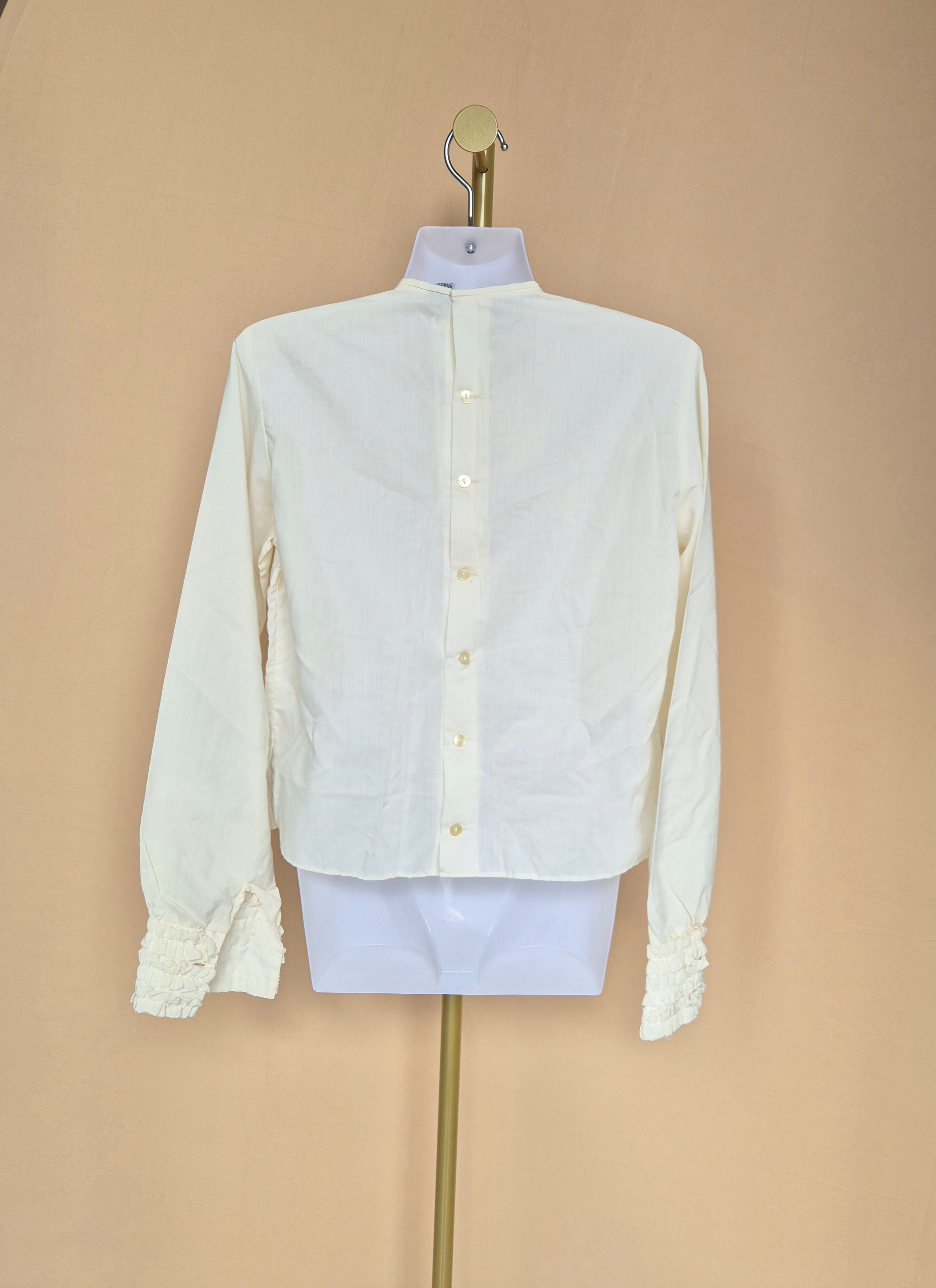 Kragh’s Bellis Cream Ruffle Blouse – Size 38