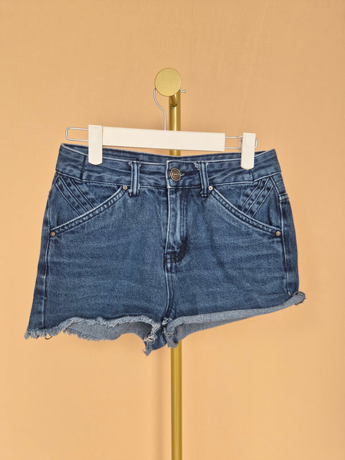 Garage Jeans Dark Wash High-Waisted Denim Shorts – Size 2