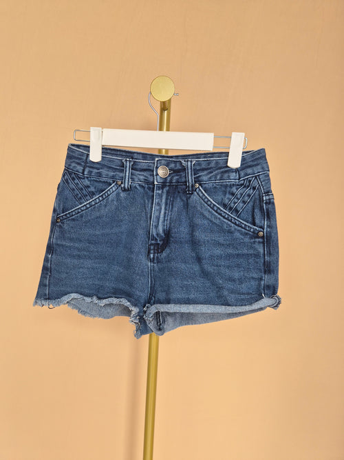 Garage Jeans Dark Wash High-Waisted Denim Shorts – Size 2