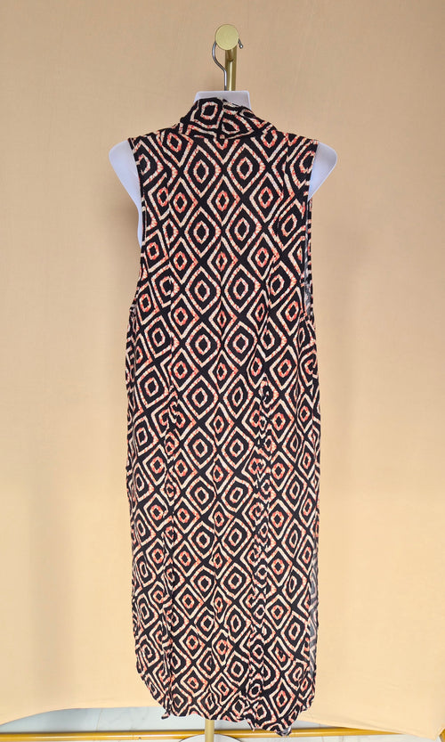 Among the Stars Geometric Print Longline Vest – Size XS