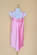 Zara Pink Satin Cowl Neck Mini Slip Dress – Size XS Brand New